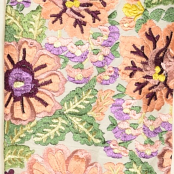 Anthropology Tiny Petites Embroidered Sleeveless Shirt Size SP {EX+} - Picture 5 of 5